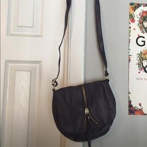 Cross body plum bag